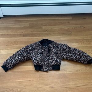 target Animal Print Jacket with Black Lining
